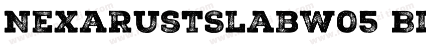 NexaRustSlabW05 Black字体转换
